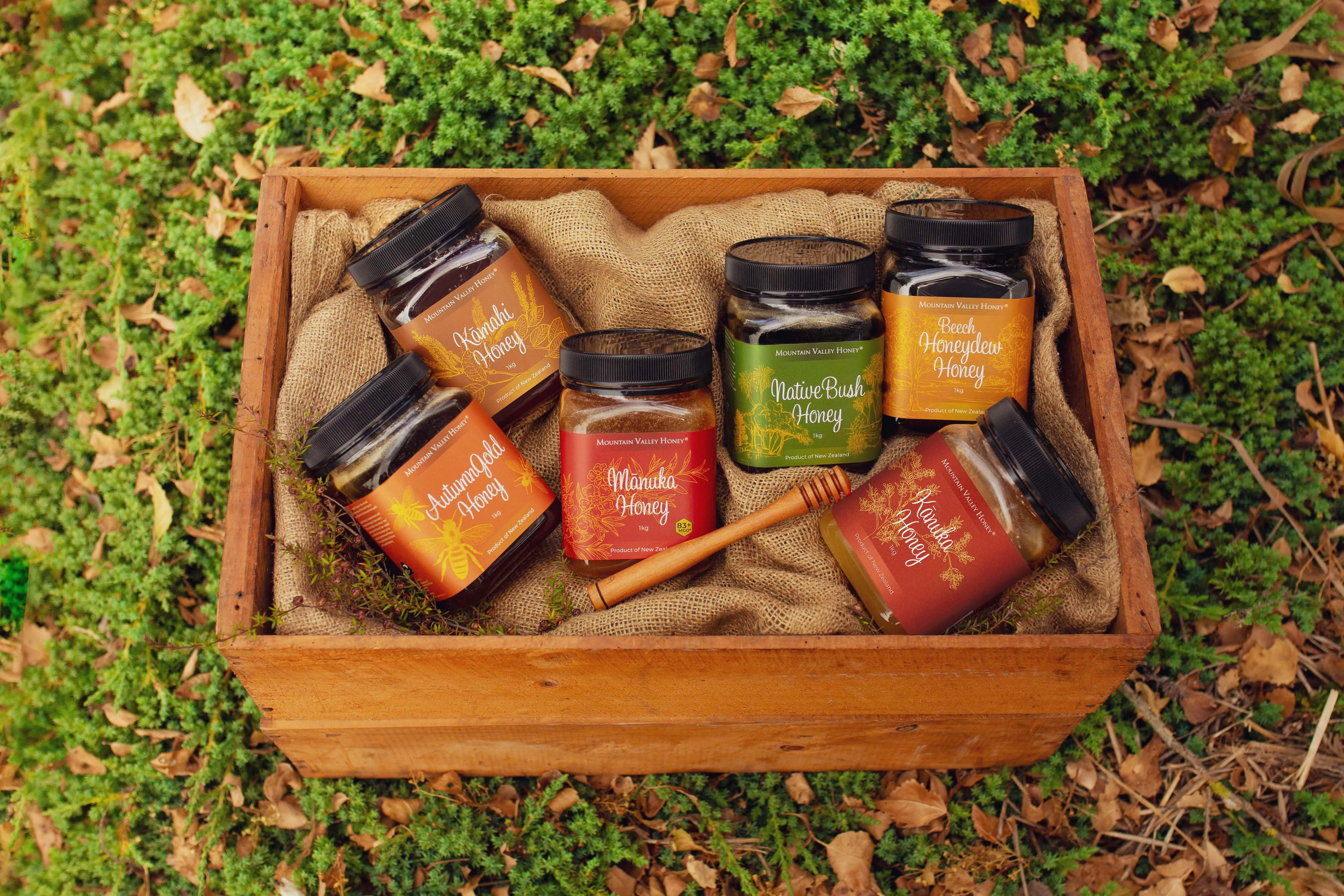 Mountain Valley Honey — packaging and brand